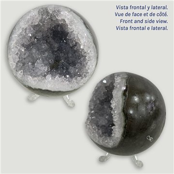 Bola Geoda Amatista. 0,71kg. 9,8cm. aprox. 
