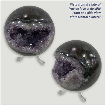 Bola Geoda Amatista. 0,704kg. 8,3cm. aprox. 