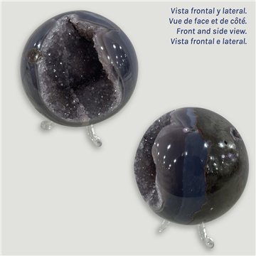 Bola Geoda Amatista. 0,646kg. 8,2cm. aprox. 