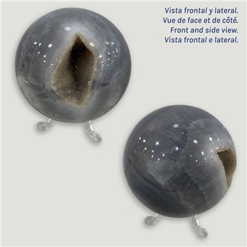 Bola Geoda Amatista. 0,734kg. 8,2cm. aprox. 