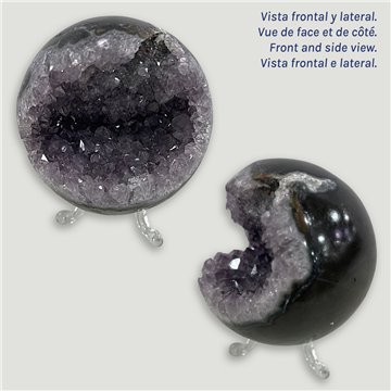 Bola Geoda Amatista. 0,578kg. 8,1cm. aprox. 
