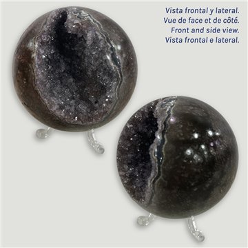 Bola Geoda Amatista. 0,628kg. 8,2cm. aprox. 