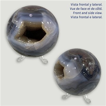 Bola Geoda Amatista. 0,552kg. 7,8cm. aprox. 