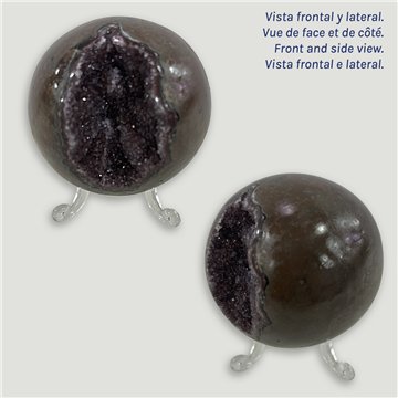 Bola Geoda Amatista. 0,386kg. 6,8cm. aprox. 