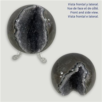 Bola Geoda Amatista. 0,352kg. 6,7cm. aprox. 