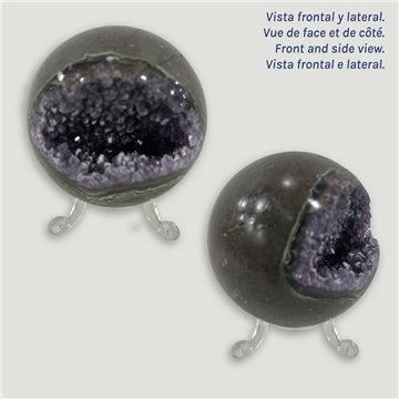 Bola Geoda Amatista. 0,356kg. 6,6cm. aprox. 