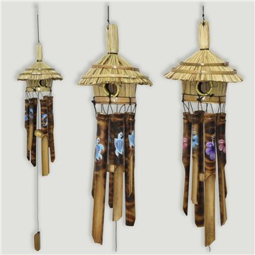 Maison mobile en bambou. Tubes de 30 cm. Dauphin. 50 cm