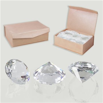 Artesanato de cristal de diamante. Transparente. 5cm.