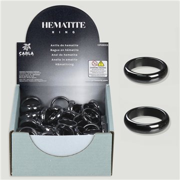 HEMATITE. Bague minérale.