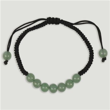 Pulsera hilo 7 bolitas Aventur verde 6mm