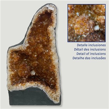 Cathédrale de Citrine. Qualité A. 36,05kgs. 58x30x27cm env.