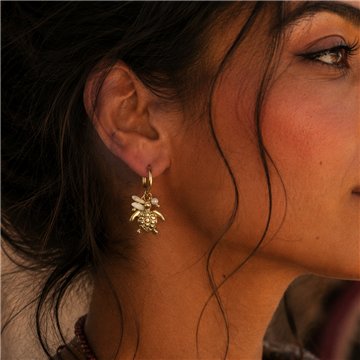 SEA CHARM. Countertop Display. Steel Earrings (12 pairs)