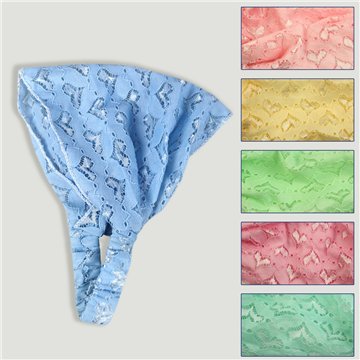 Bandana. 02. Cœur brodé. Couleurs assorties