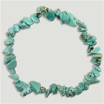 Pulsera chip elástica. Turquesa. 