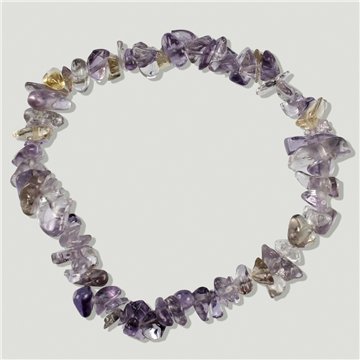 Pulseira elástica com chip. Ametrina.
