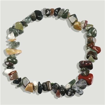 Pulsera chip elástica. Jaspe Indio.
