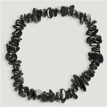 Pulsera chip elástica. Hematite. 