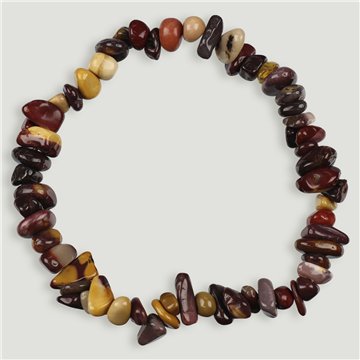 Stretch chip bracelet. Mookaite.