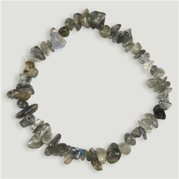 Pulsera chip elástica. Labrodorita. 