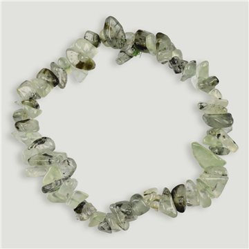 Pulsera chip elástica. Prehnita. 