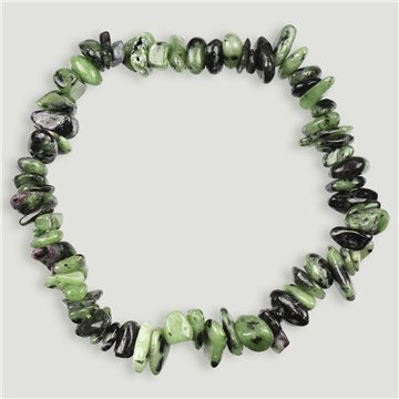 Pulsera chip elástica. Zoisita. 