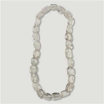 Collar mineral elástico rod Cristal roca