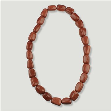 Collar mineral elástico rodado de 40cm. Aventurina