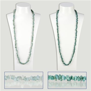 Chip necklace. 16. Amazonite - approx. 90cm