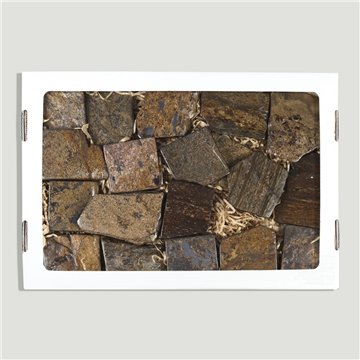 Caja. Broncita. Chapas. 26x17cm