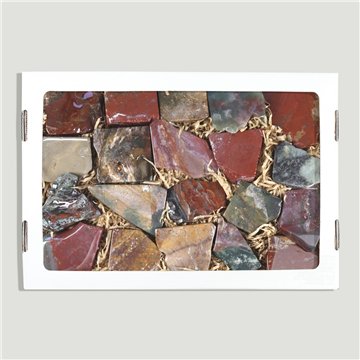 Caja. Jaspe Océano. Chapas. 26x17cm
