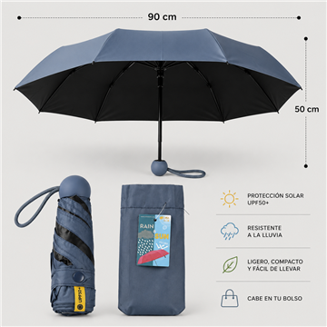 REMPLACEMENT. Parasol pluie et soleil. C02 - Bleu