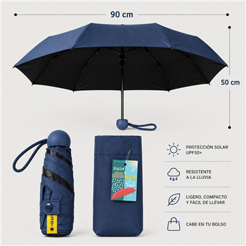 REMPLACEMENT. Parasol pluie et soleil. C06 - Bleu marine