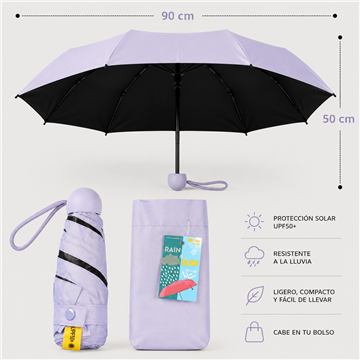 REMPLACEMENT. Parasol pluie et soleil. C10 - Lilas