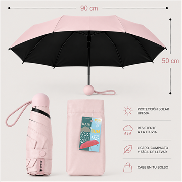 REPOSICIÓN. Paraguas Rain & Sun. C16 - Rosa
