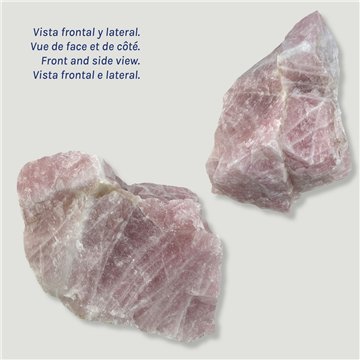 Large Rose Quartz. 14,902 kg. Approx. 27x23x14 cm.