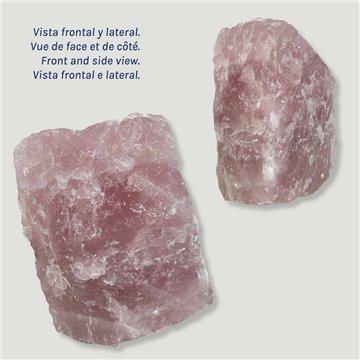Cuarzo Rosa grande. 2,556kgs. 16x12x11cm aprox.