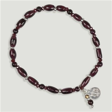 Pulsera SKADE Plata Granate