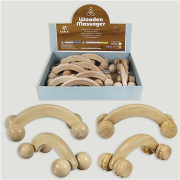 WOODEN MASSAGER. 2 Modelos madera. 15x6x6cm