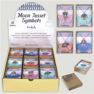 MOON TASSEL SYMBOLS. Collar pumpum. Surtidos