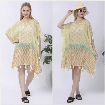 Poncho Algodón. Talla única. 6 Colores surtidos