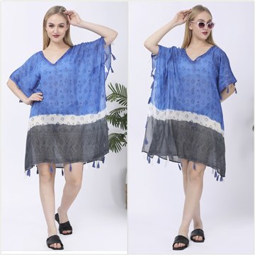 Poncho Algodón. Talla única. 6 Colores surtidos