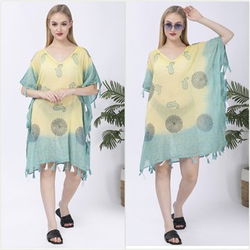Poncho Algodón. Talla única. 6 Colores surtidos