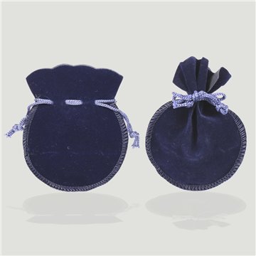 Grey Velvet Pouch. 8x9cm (100 pcs)
