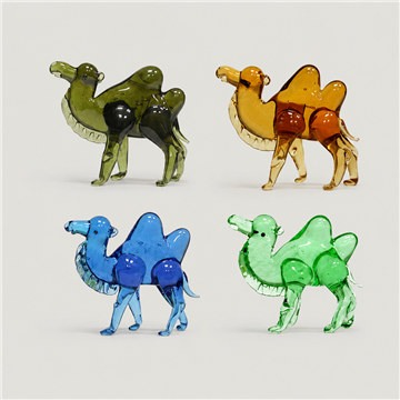Crystal figurine. Camel. Assorted colors