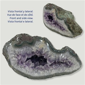 Amatista Geoda. Calidad AA. 7x14x9,5cm aprox.
