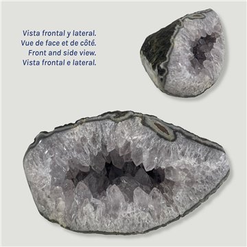 Amatista Geoda. Calidad AA. 7x12x11cm aprox.