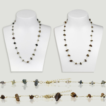 HOOK 06. Necklace 42-47cm. Model: Indian Jasper and Tiger’s Eye.