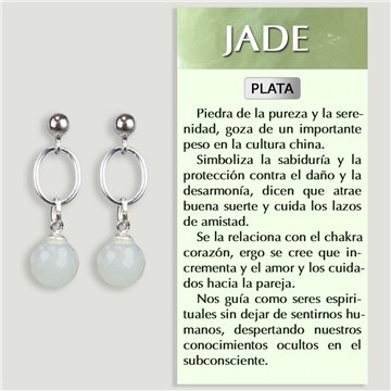 Pendientes plata Minerales Surtidos