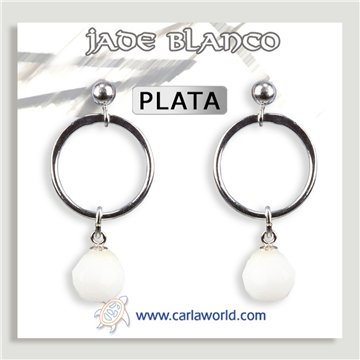 Pendientes plata varios minerales