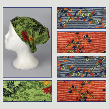 Rayon bandana. 26. Small leaves. Assorted.